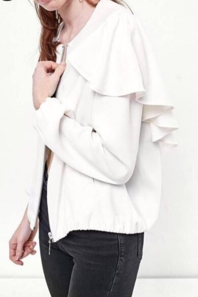 Jacheta Dama White Ruffles