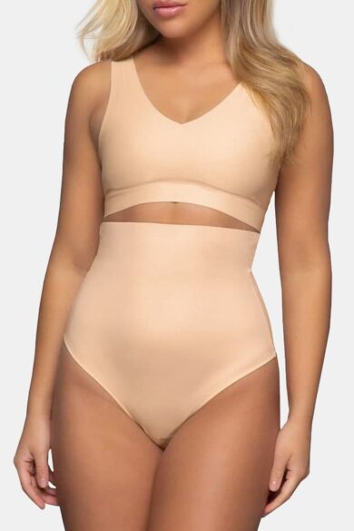 Lenjerie modelatoare tanga cu talie inalta