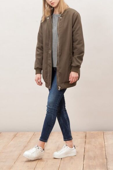 Palton Dama College Kaki