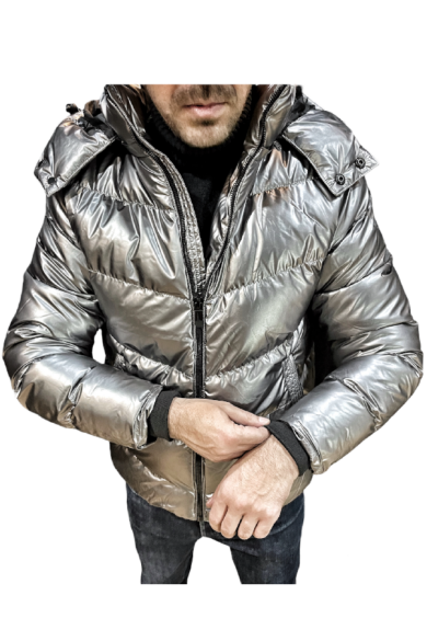 Geaca Barbati argintie