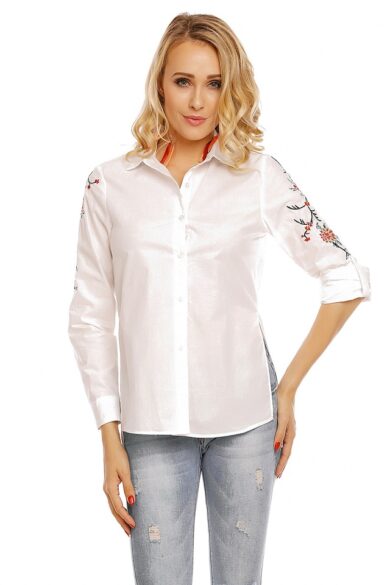 Camasa Dama Alba Flowers