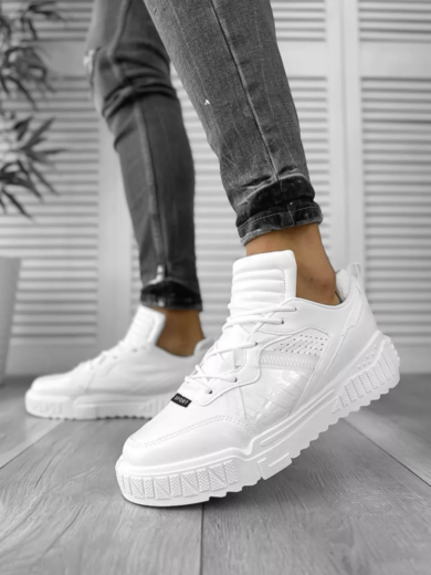 Adidasi Barbati White Plast