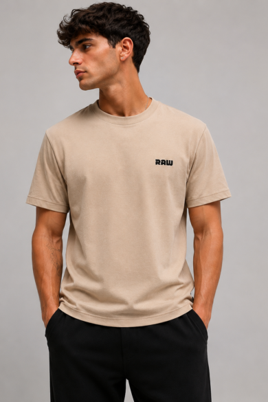 Tricou Barbati Bej Raw
